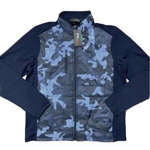 NEW $268 Ralph Lauren RLX Golf Camo Hybrid Jacket!  Navy  Recycled  Wool Blend